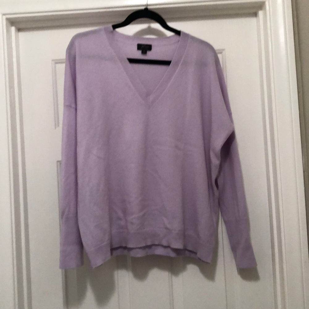 Cashmere J. Crew sweater.